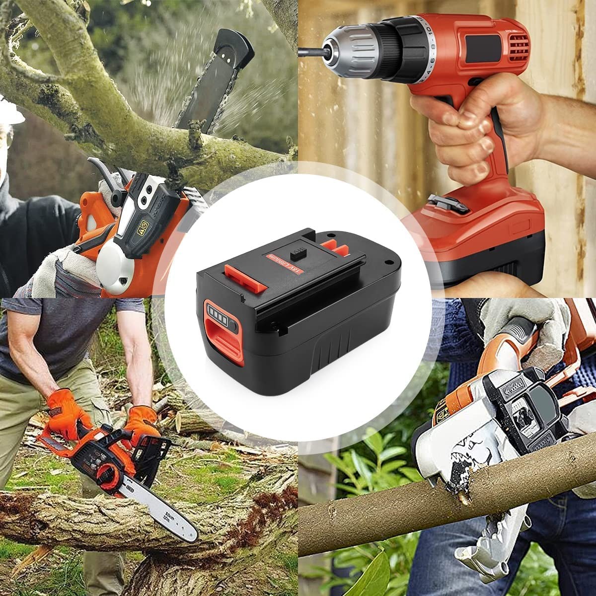 Powilling 2Pack 6.5Ah Replacement for Black and Decker 18V Lithium Battery HP...