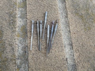 Yankee push drill bits lot of seven