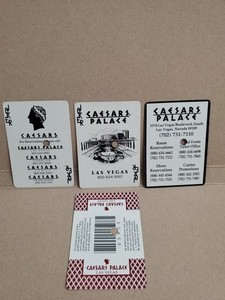 Vintage Lot (4) Caesars Palace Las Vegas Nevada Joker Single Swap Playing Cards