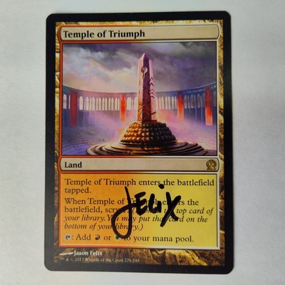 MTG Temple of Triumph Theros - Signed by Artist Jason Felix