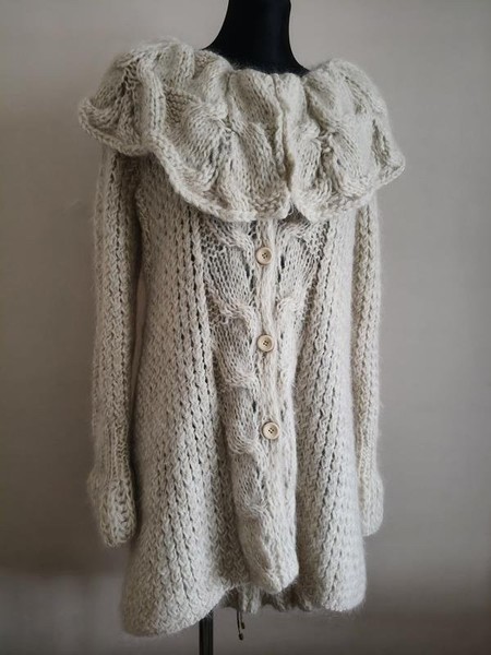 Women Ermanno Scervino Sweater Beige Wool M