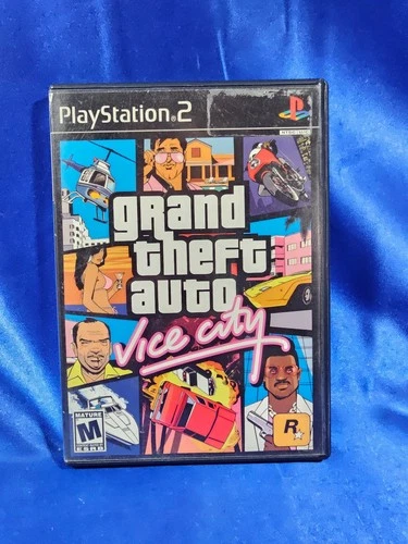 Grand Theft Auto Vice City GTA (PS2 Playstation 2) Manual Disc & Case