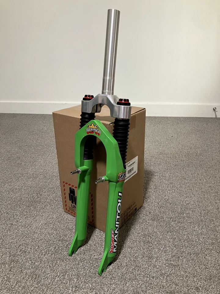 Garfo de MTB Answer Manitou Stroker FS Ti Palmer 80mm perfeito estado vintage - Imagem 2 de 4