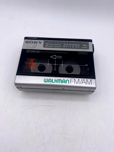 Vintage Sony Walkman WM-F15 Portable Cassette Player  FOR PARTS or REPAIR