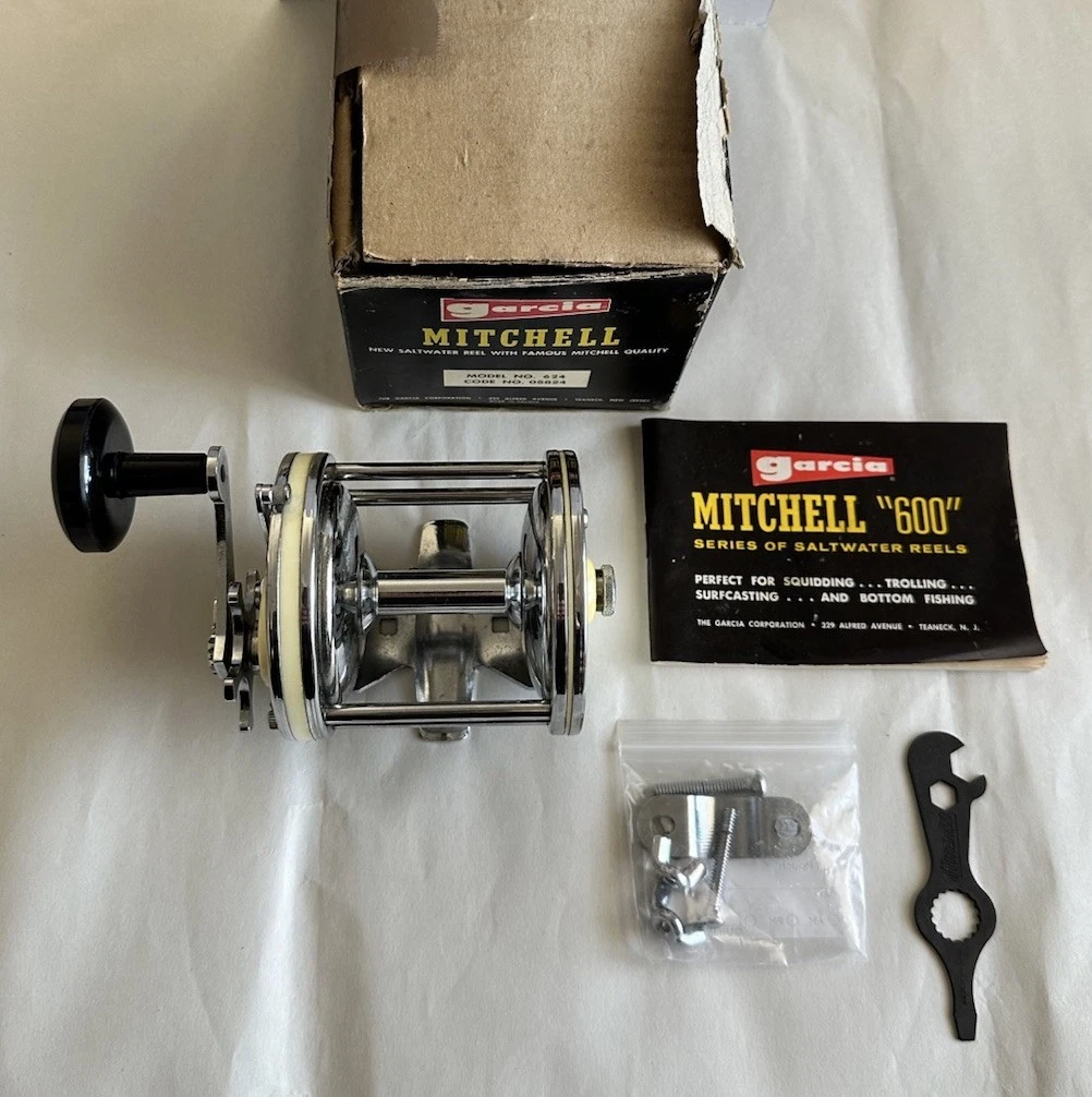 Mulinello Garcia Mitchell 309 Vintage Nella Scatola Con Manuale - Foto 8