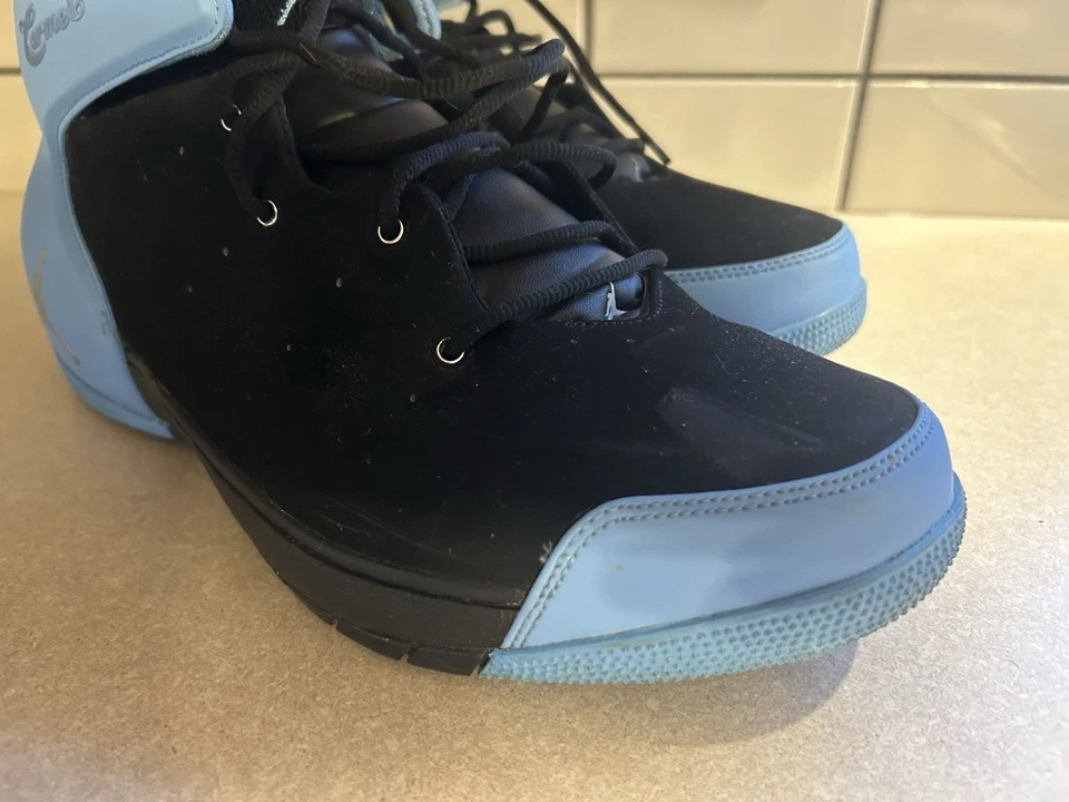 Кроссовки Nike Air Jordan Melo 1,5 черные/серебристые/синие, размер 13 - Изображение 4 из 4