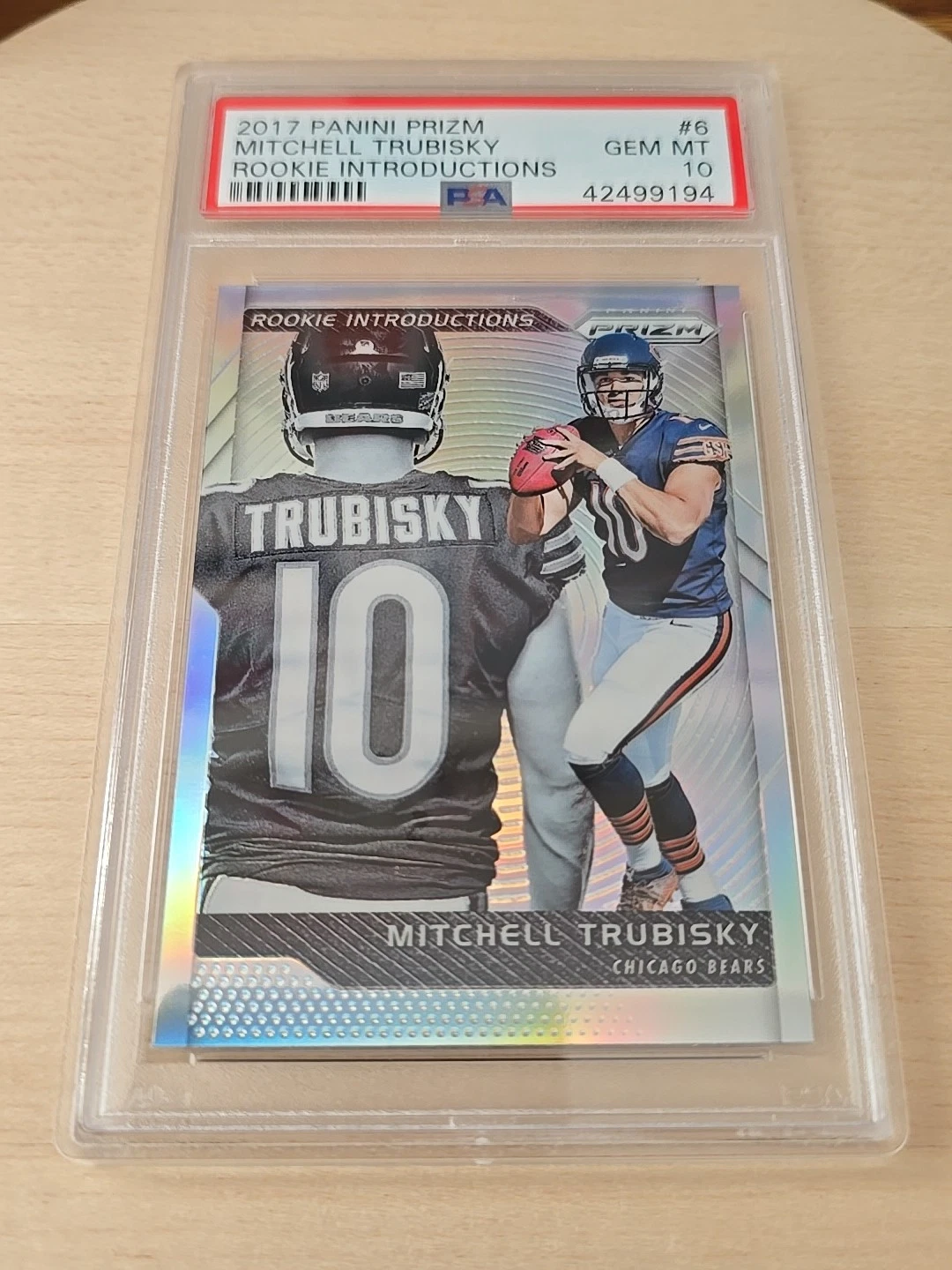 Mitchell Trubisky Panini Prizm Rookie Introductions #6 Base