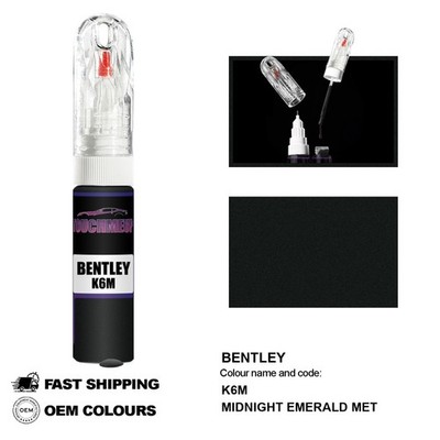 FÜR BENTLEY MIDNIGHT EMERALD MET K6M Touch Up Lackstift Pinsel Fix Kit Kratzer