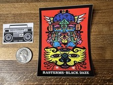 Rasterms X Black Daze Graffiti Color Sticker Street Art Swampy Gats Ptv