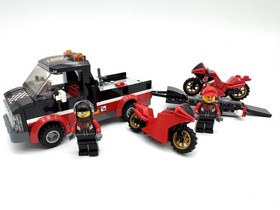 Lego City Racing Motorcycle Transporter 60084 Complete With Instructions