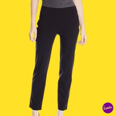 RUBIN RD. Damen Plus Pull-On Solar Millennium Stretch Hose, Schwarz, UK 16W