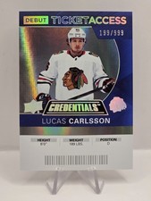 2021-22 Credentials #80 Lucas Carlsson 2020-21 Debut Ticket Access #/999