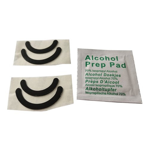 for Pebble Mouse Skates Mouse Feet Pad Replacement Mice Glides Feet, Black - Afbeelding 3 van 7