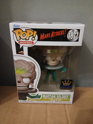 Funko Pop Vinyl Movies Mars Attacks Martian Soldier #1877 Figure