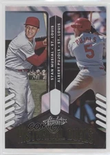 2022 Panini Absolute Historical Duals Retail Lava Albert Pujols Stan Musial HOF