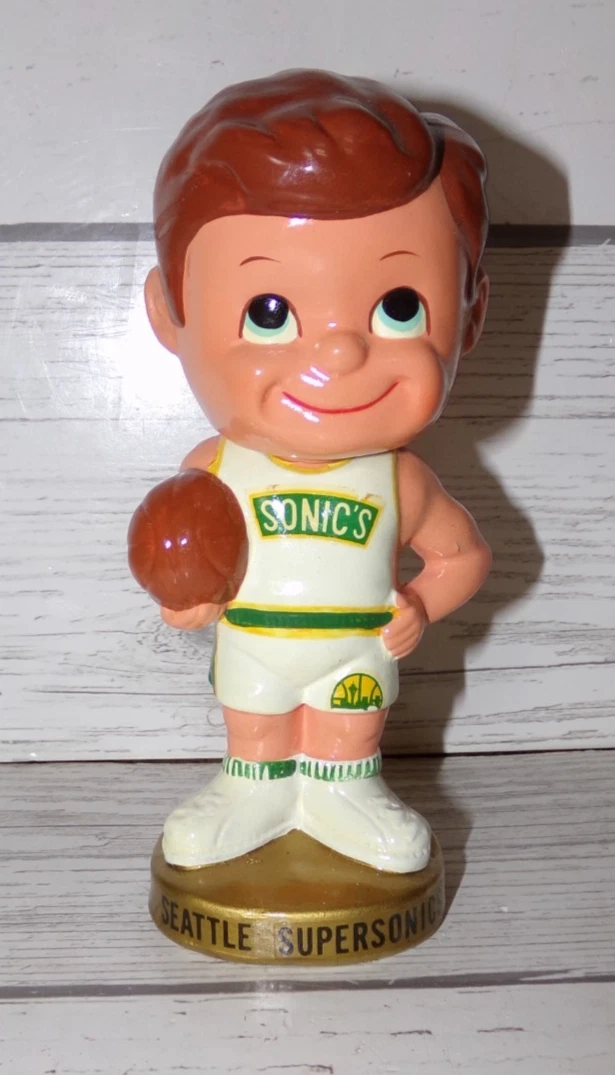 70's デッドストック! ナバホ族 ピクトリアルバスケット/ホーリーピープル Seattle Supersonics Basketball Vintage Bobble Heads for sale | eBay