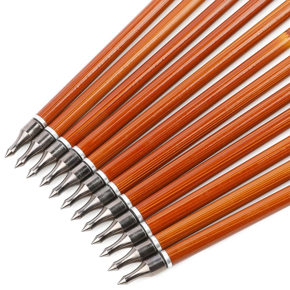 31" Carbon Arrows 4" Turkey Feather SP500 Archery Recurve Compound Bow Hunting - Image 4 of 4