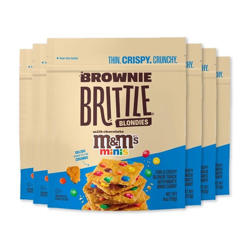 Gourmet M&M’S Minis Blondie Crispy Snacks - 6 Packs of 4 oz Sweet Indulgence - 第 3/8 張圖片