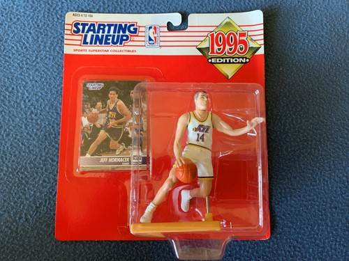 Jeff Horncek 1995 (novato) Utah Jazz (raro) NBA baloncesto alineación inicial
