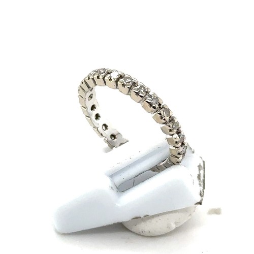 18K 750 White Gold Memory 0,72 Ct.T Ring Unikat RG 52 / 53 Diamant Vollmemory - Bild 13 von 18