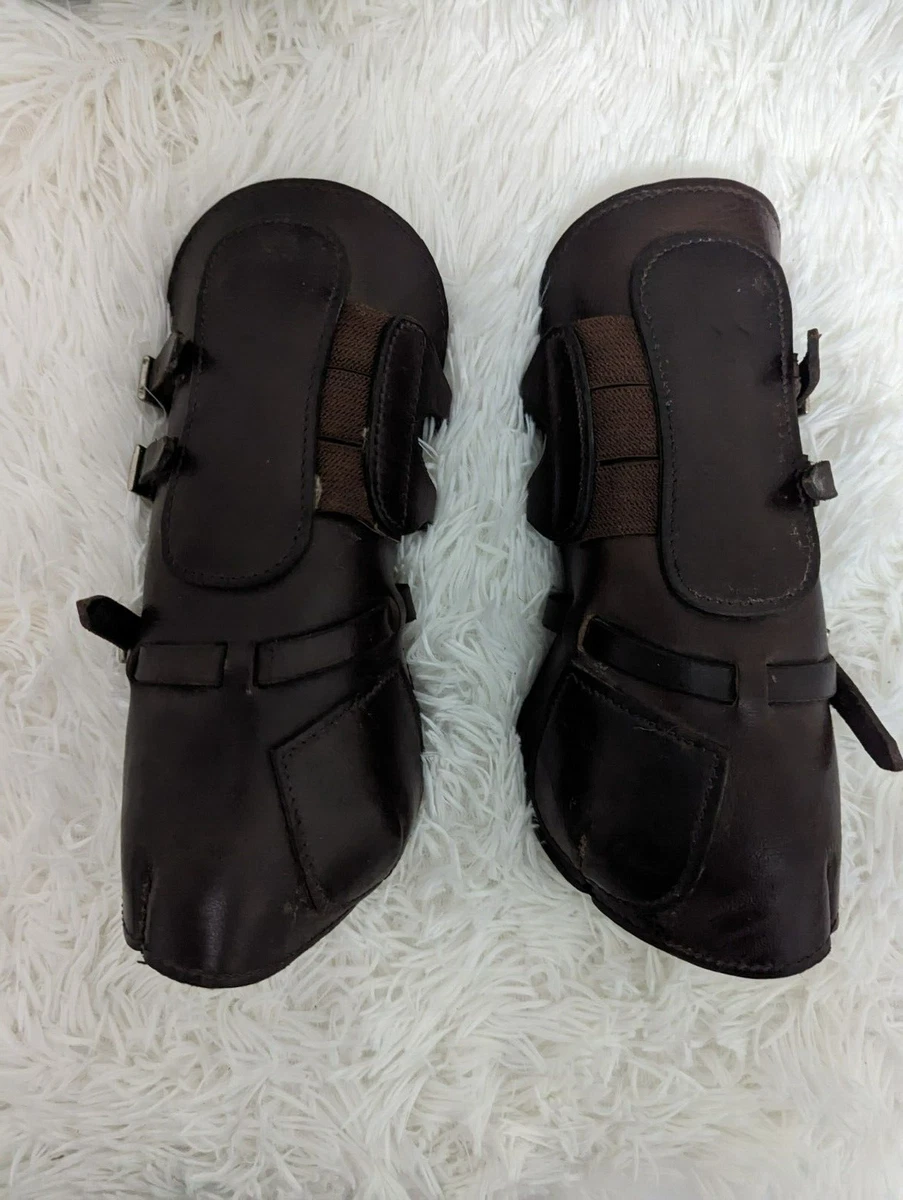 Custom made in Germany Leather Open Front Tendon Jumping Boots