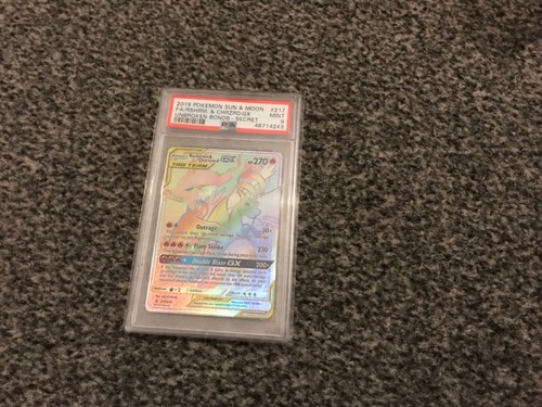 Reshiram & Charizard-GX graded PSA 9 for sale on eBay