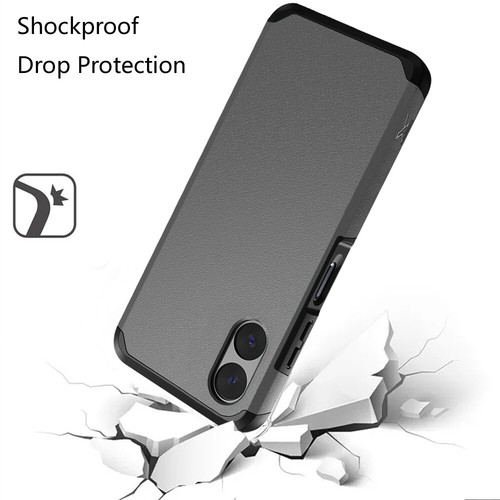 For Motorola Moto G Play 4G 2024 Case Mount Friendly Hybrid Cover+Tempered Glass - Picture 6 of 36