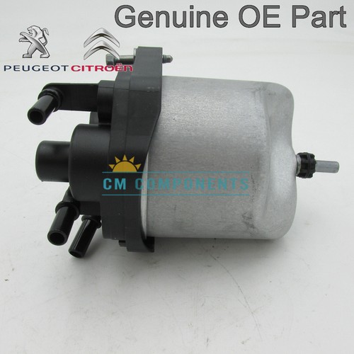 Fits Citroen & Peugeot 1.4 HDI 1.6 HDI Genuine Fuel Filter Housing with Filter - Picture 3 of 5