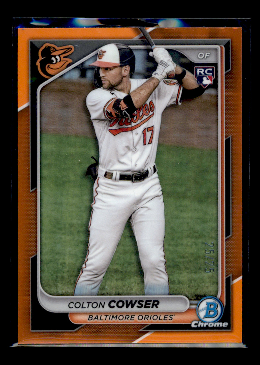 2024 Bowman Chrome #33 Colton Cowser Orange Rookie 25/25 Orioles