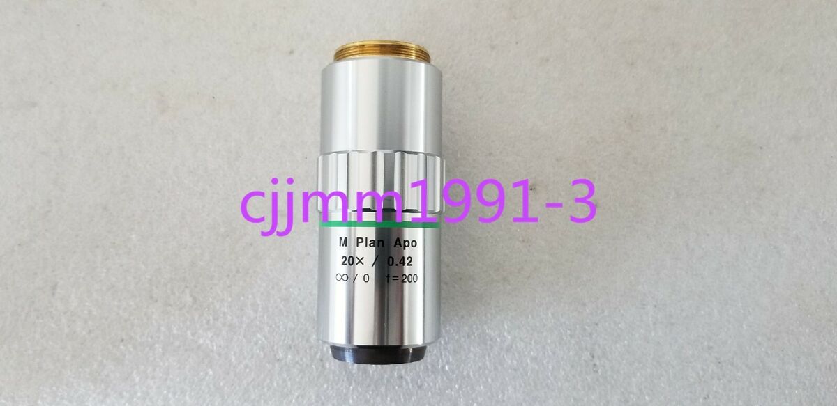 1PC used Mitutoyo M Plan Apo 20X/0.42 ∞/0 f=200 objective 1PC used Mitutoyo M Plan Apo 20X/0.42 ∞/0 f=200 objective