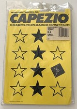 Capezio CHILDREN'S Black Nylon FISHNET TIGHTS S NOS Seamless Dance BALLET 3500C