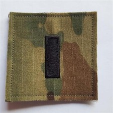 U.S. ARMY AUFN&Auml;HER KLETT PATCH FIRST LIEUTENANT 1LT O-2 RANK MULTICAM OCP