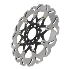 Black 11.8" Floating Front Brake Rotor Disc For Harley Road King Road Glide FLHT