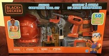 Black  Decker Junior Carpenter Tool Set 50 Tools  Accessories NEW IN STOCK