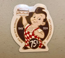 Bob's Big Boy Restaurant 75th Anniversary Sticker - NEW