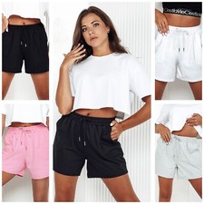 Damen Kurzhose Shorts Damenkurzhose Sweatpants Unifarbe DSTREET Universal