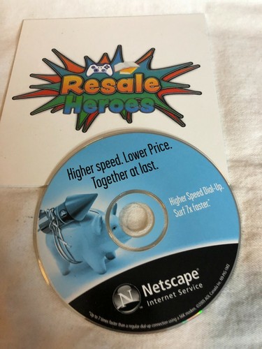 Netscape Internet Service Installation Disc AOL - Software for PC Windows