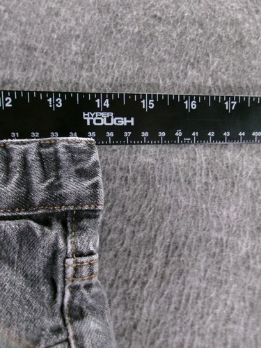 Faded Glory Jean Youth 12 Black Baggy Relaxed Fit Dark Wash Grunge Skater Y2K - Picture 4 of 13