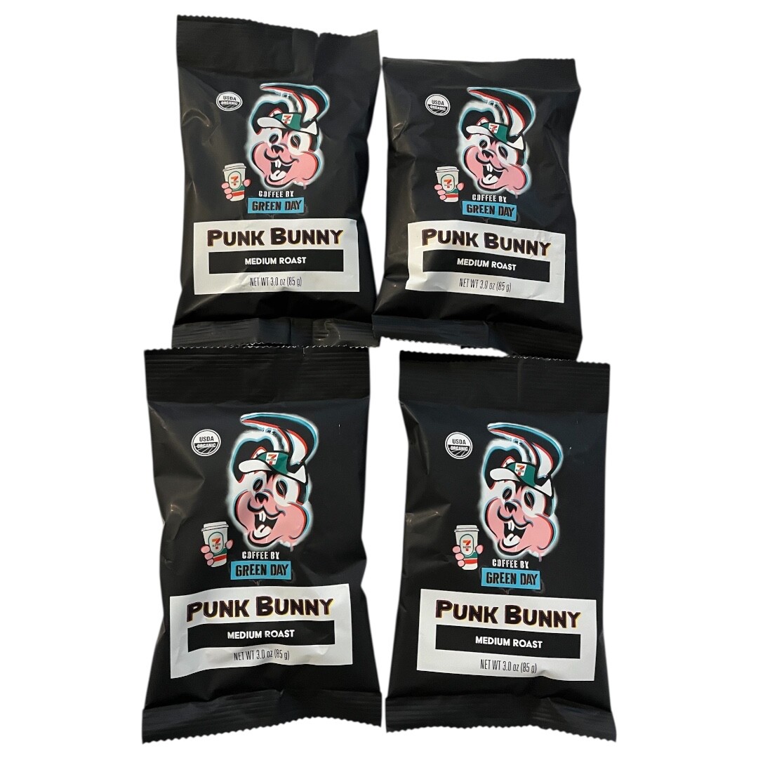 Green Day Punk Bunny Coffee 7-11 Exclusive Anniversary Blend 3oz