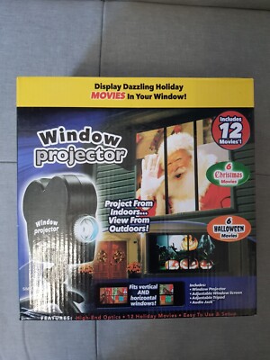 Fensterprojektor Weihnachten & Halloween Filme & Bilder BRANDNEU IN BOX