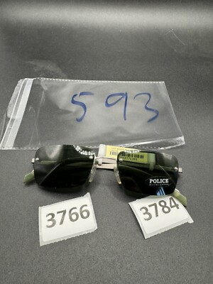 Police Sunglasses MOD.2679 Rimless Green Lenses Nice Italy Nwt