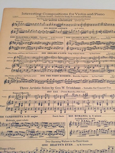 Partituras de violín y piano Christmas Star of Hope de Kennedy 1906 - Imagen 9 de 11