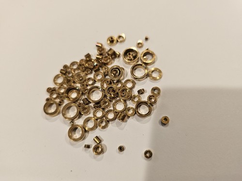 Clock Repair Brass Bushing Assortment 100 Pieces - Picture 3 of 4