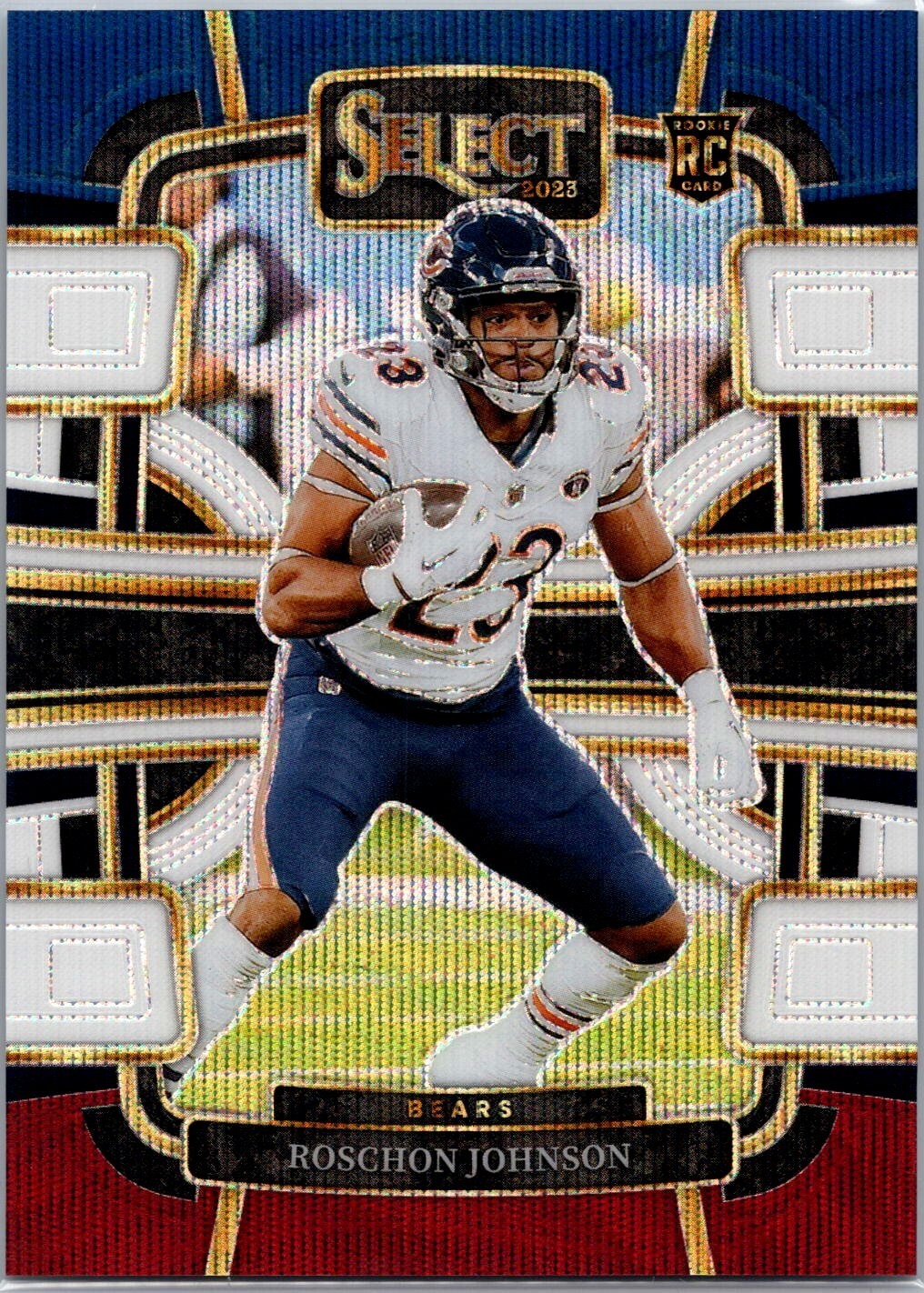 2023 Panini Select - Concourse Roschon Johnson #19 Tri-Color Prizm /259 (RC)