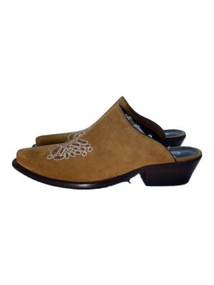 【セール8/1まで】NEEDLES Suede Mule Papillon Needles ニードルズ - Heeled Papillon Stitched Mule ヒールド