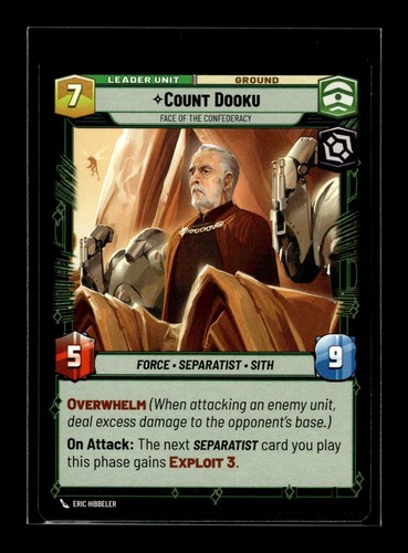 COUNT DOOKU - FACE OF THE CONFEDERACY Twilight of the Republic #5 TWI(NM+)(SWU) - Picture 2 of 2