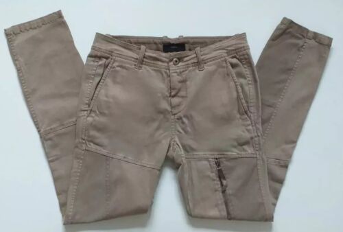 Authentic DIESEL Ladies Biker Pants Trousers. BIEGE. Size 27. New & Shop Soiled
