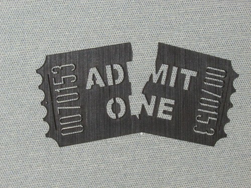 Movie HomeTheater Ticket Wood Wall Art Cinema Sign torn - Picture 3 of 3