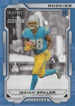 Isaiah Spiller 2022 Chronicles Playoff Momentum - #PMR-16 - Los Angeles Chargers - Picture 1 of 2