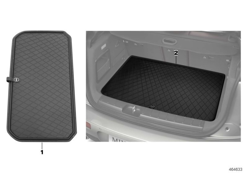 MINI Genuine F57 Convertible Protect Pack - Floor Mats Trunk  
